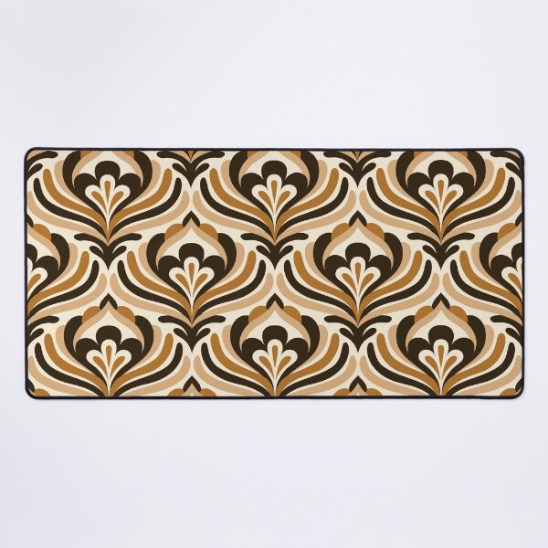 Item preview, Abstract Vintage Blossoms / Beige - Brown (3473D) designed and sold by RouCouCou.