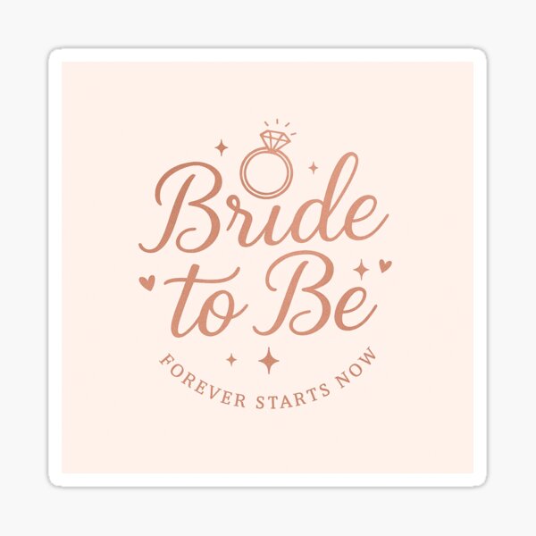 Item preview, Bride to Be – Rose Gold Elegant Wedding Design designed and sold by E&M.