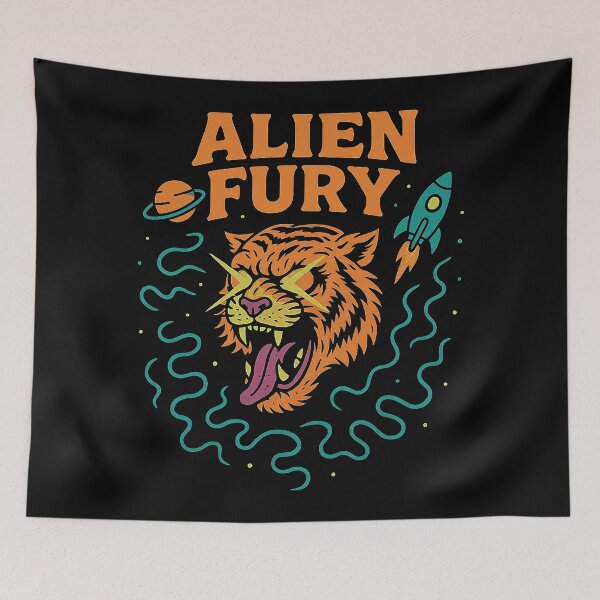 Item preview, Cosmic Tiger Fury designed and sold by zzz888.
