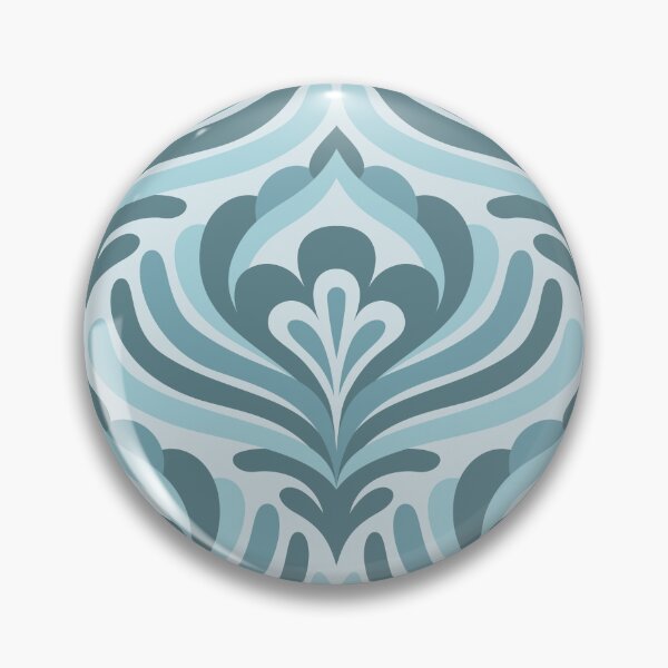 Item preview, Abstract Vintage Blossoms, Blue (3473 F) designed and sold by RouCouCou.