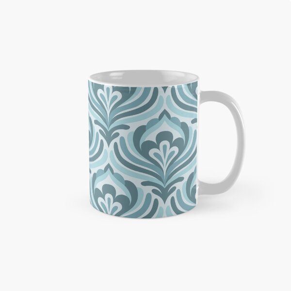 Item preview, Abstract Vintage Blossoms, Blue (3473 F) designed and sold by RouCouCou.