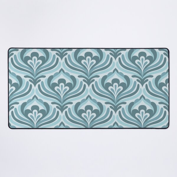 Item preview, Abstract Vintage Blossoms, Blue (3473 F) designed and sold by RouCouCou.