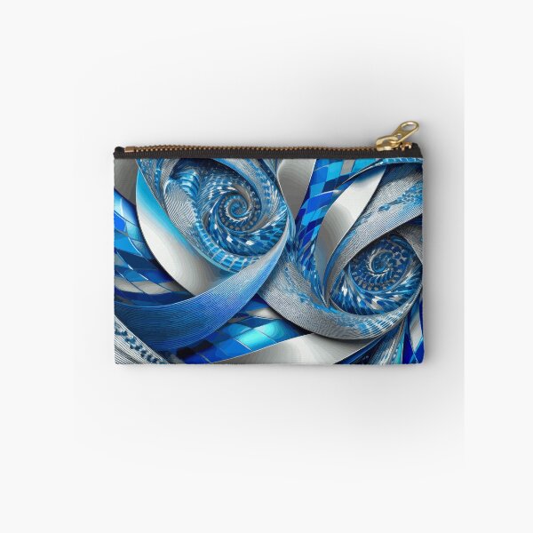 Item preview, Abstract Blue and Silver designed and sold by Vicky Brago-Mitchell®.