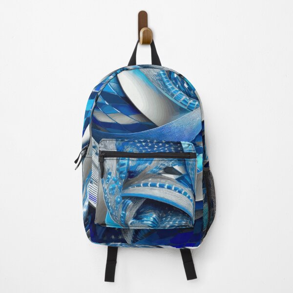 Item preview, Abstract Blue and Silver designed and sold by Vicky Brago-Mitchell®.
