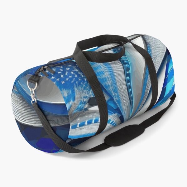 Item preview, Abstract Blue and Silver designed and sold by Vicky Brago-Mitchell®.
