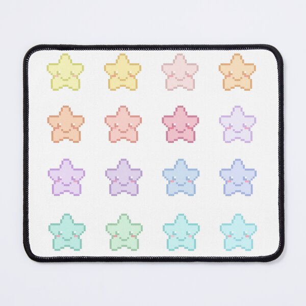 Item preview, Pastel Rainbow Pixel Star Set designed and sold by retro_pixel.