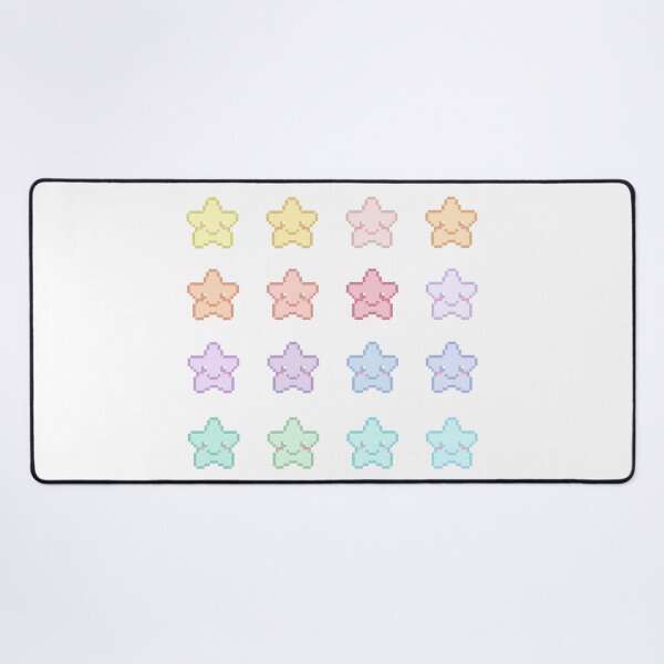 Item preview, Pastel Rainbow Pixel Star Set designed and sold by retro_pixel.