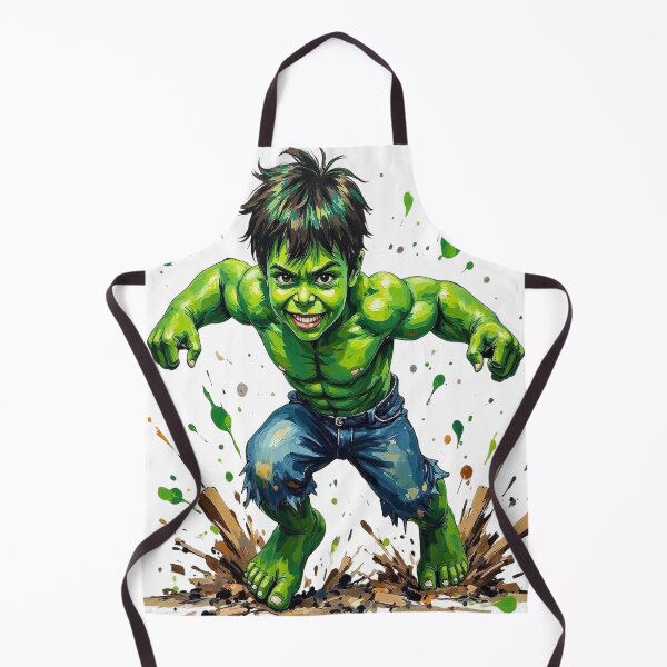 Item preview, Hulk-inspired Superhero Kid Prints designed and sold by Platypus Pics.