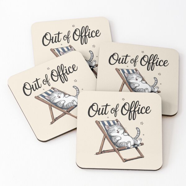 Item preview, Out of office - cat designed and sold by 123ks.