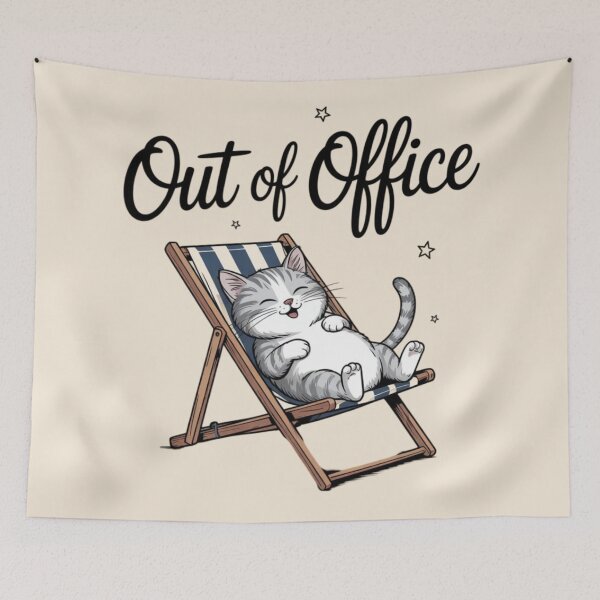 Item preview, Out of office - cat designed and sold by 123ks.