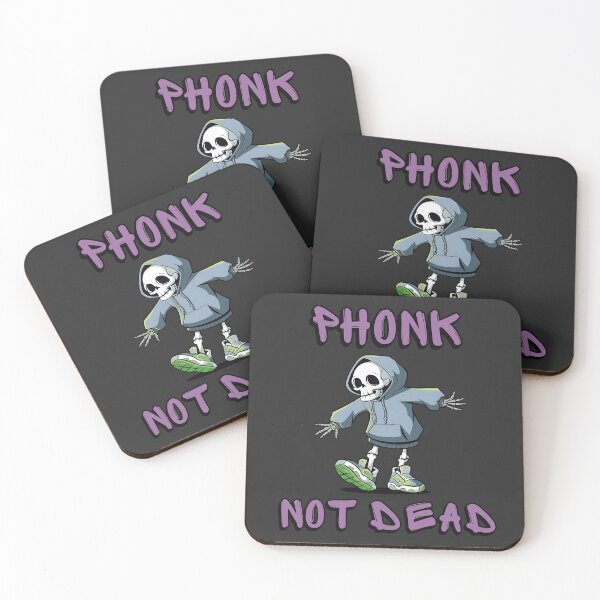 Item preview, Typography Phonk not dead with funny skeleton | music designed and sold by Darkifun.