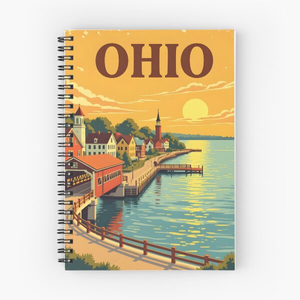 Item preview, Ohio: Vintage-Style Painterly Travel Poster designed and sold by LSVart.
