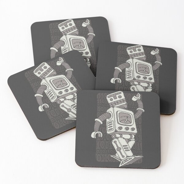 Item preview, Binary Boogie – Dancing Retro Robot designed and sold by Wise-Geek.