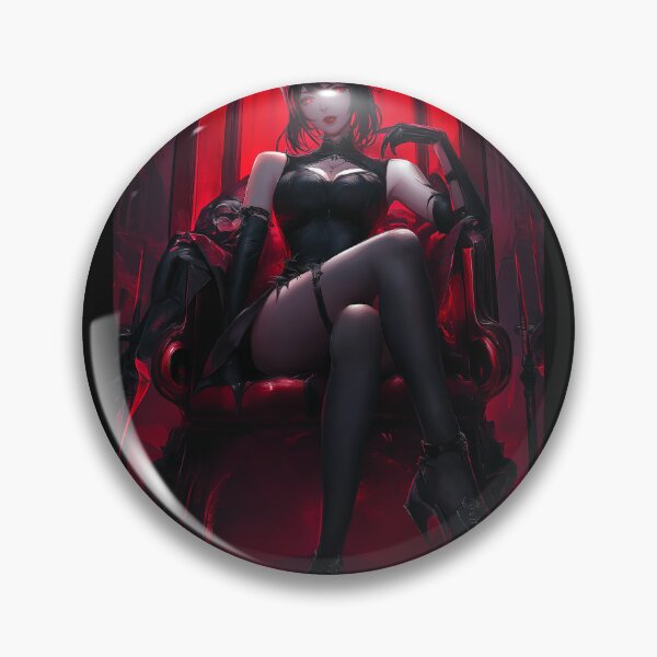 Item preview, Dark Style Female Demon Sitting on Throne designed and sold by Yunari..