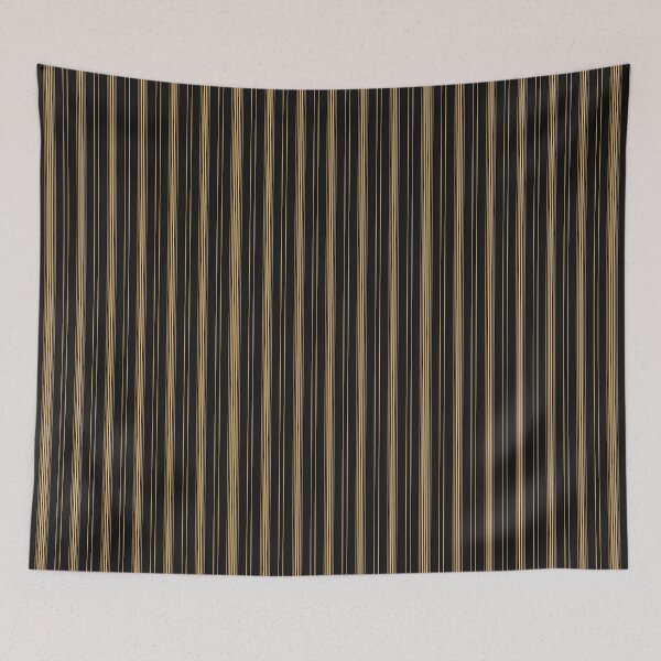 Item preview,  Vertical Stripes  Pattern   Black Gold designed and sold by Prints and Lifestyle.