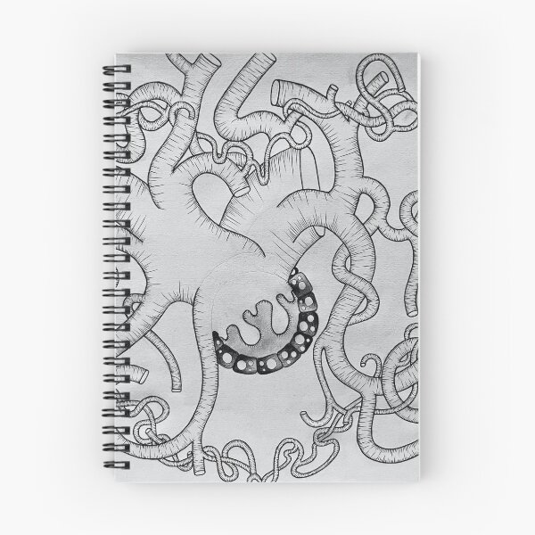 Item preview, Vascular Tangle - surreal Tentacle -Inspired Ink Drawing  designed and sold by GTeoArt.