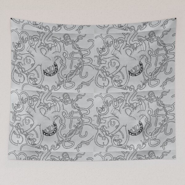 Item preview, Vascular Tangle - surreal Tentacle -Inspired Ink Drawing  designed and sold by GTeoArt.