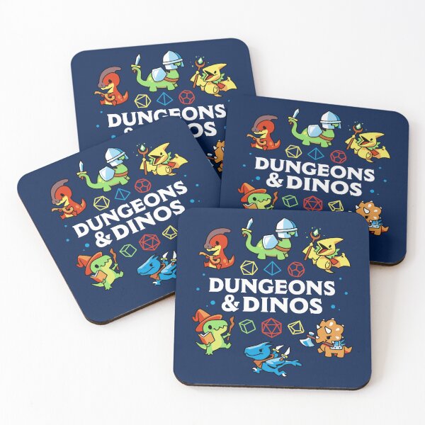Item preview, Dungeons And Dinos - Cute Dinosaurs and Dice designed and sold by Snouleaf.