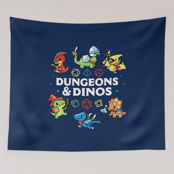 Item preview, Dungeons And Dinos - Cute Dinosaurs and Dice designed and sold by Snouleaf.