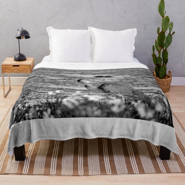 Item preview, Apopka Wildlife Drive Great Blue Heron Tongue Out Black And White designed and sold by MercerImages.