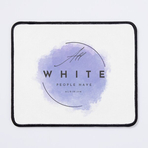 Item preview, All White People Have Albinism: Elegant Lavender Awareness Logo designed and sold by larissa-myrie.