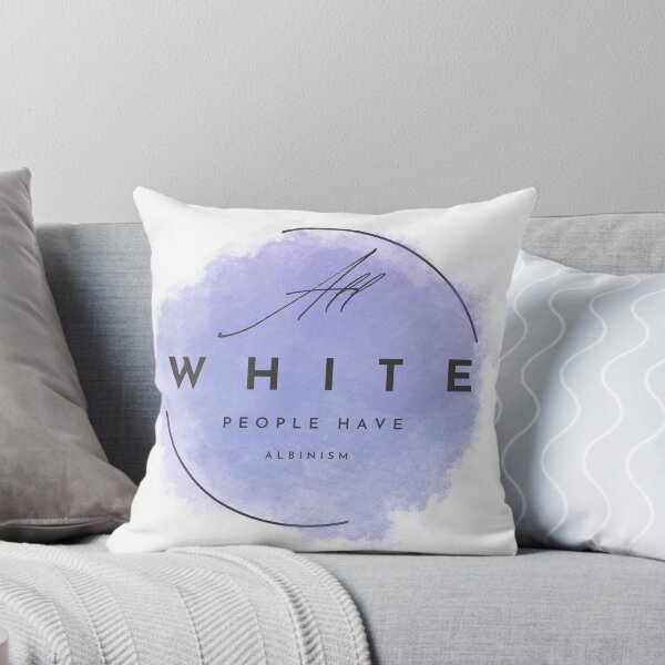 Item preview, All White People Have Albinism: Elegant Lavender Awareness Logo designed and sold by larissa-myrie.