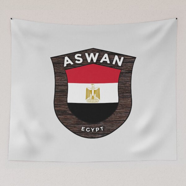 Item preview, Aswan Egypt Emblem Flag designed and sold by World Designs.