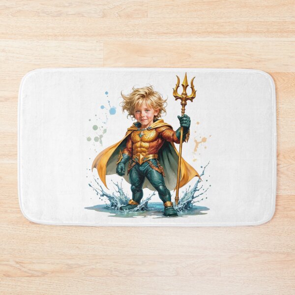 Item preview, Aquaman-Inspired Superhero Kid Customizable Print designed and sold by Platypus Pics.