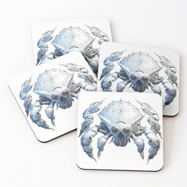 Item preview, Cyber Scarab – Robotic Beetle Art – Mech Insect Sticker or Print designed and sold by Vibranta Studio.