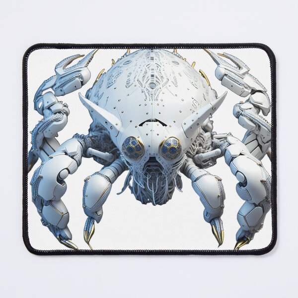 Item preview, Cyber Scarab – Robotic Beetle Art – Mech Insect Sticker or Print designed and sold by Vibranta Studio.