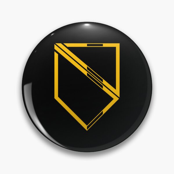 Item preview, Geometric Shield Emblem - Golden Yellow designed and sold by FexianWorks.
