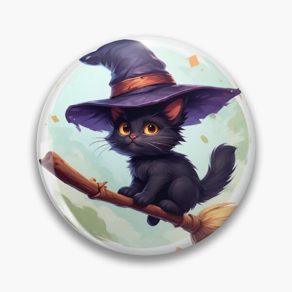 Aperçu de l'œuvre Chaton sorcière effrayant - Halloween 2025 créée et vendue par SuperVenus.
