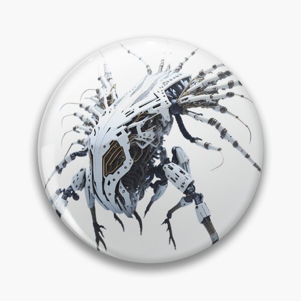 Item preview, SpiderCore – Mech Spider Insect – Cyberpunk Arachnid Art Print designed and sold by Vibranta Studio.
