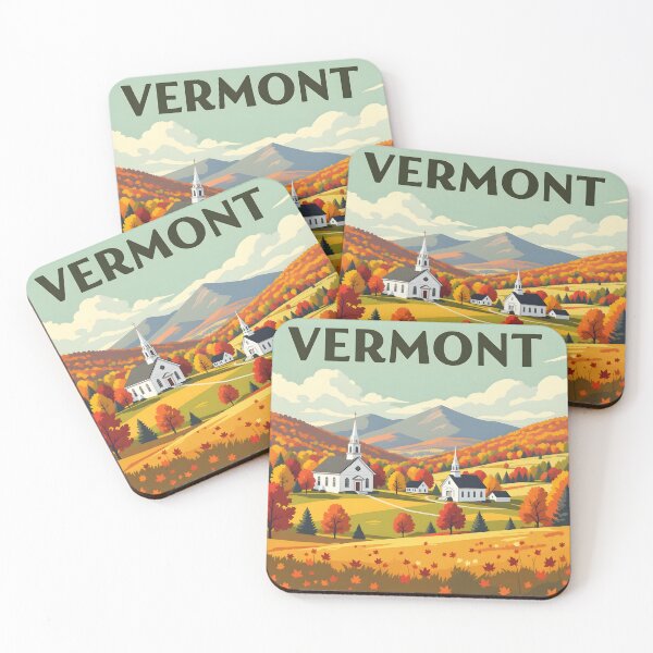 Item preview, Vermont: Vintage-Style Painterly Travel Poster designed and sold by LSVart.