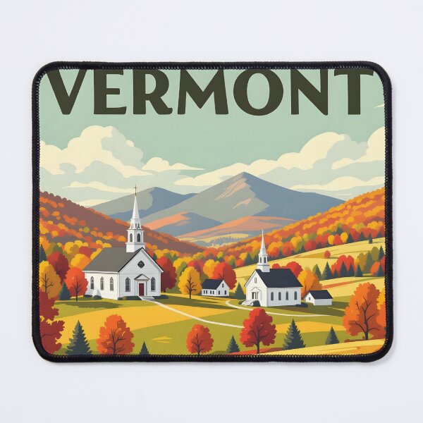 Item preview, Vermont: Vintage-Style Painterly Travel Poster designed and sold by LSVart.