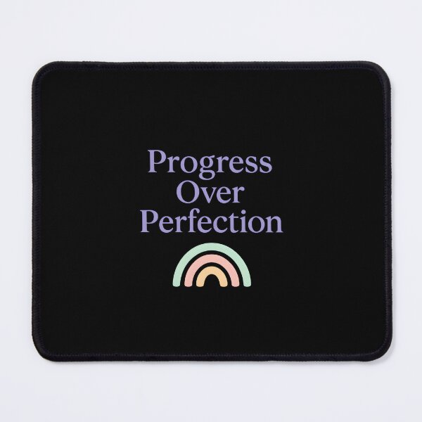 Item preview, mental health therapist Progress Over Perfection designed and sold by Uglyandcute.
