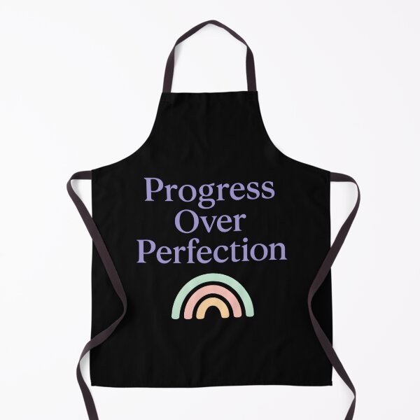 Item preview, mental health therapist Progress Over Perfection designed and sold by Uglyandcute.