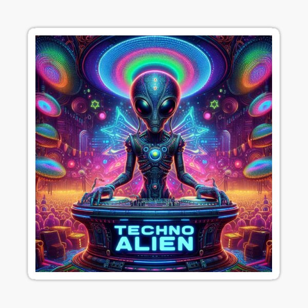 Item preview, Techno Alien by fFutureArts designed and sold by FutureWorldArt.