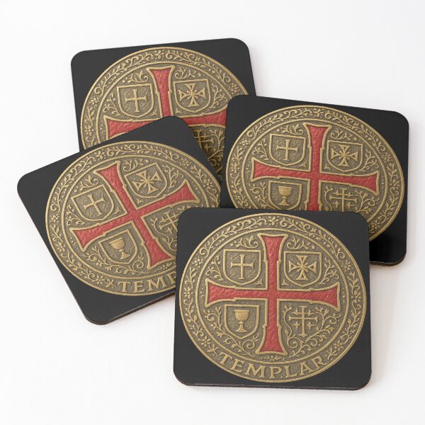 Item preview, Templar Cross Gold Emblem  Medieval Christian Warrior Symbol designed and sold by historyandmore.