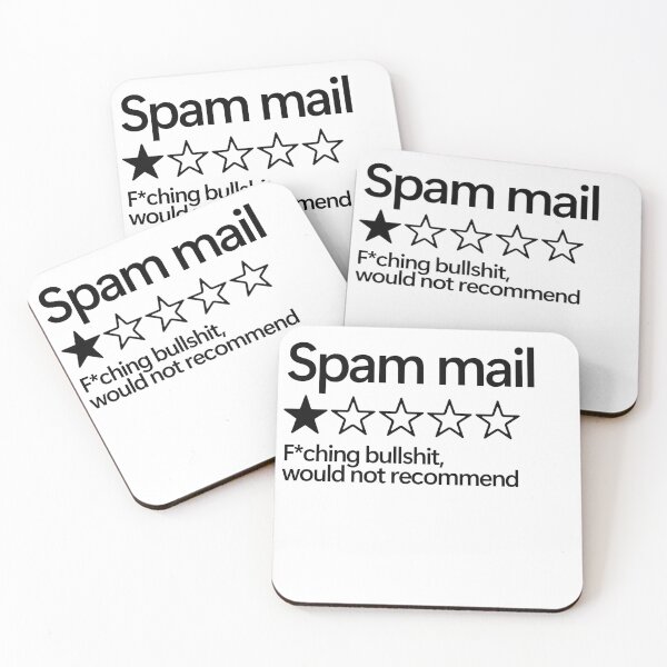 Item preview, Spam Mail Would Not Recommend designed and sold by shitpostee.
