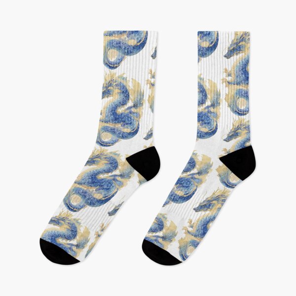 Item preview, Sapphire Gemstone Dragon – Blue & Gold  designed and sold by BlissxPals.