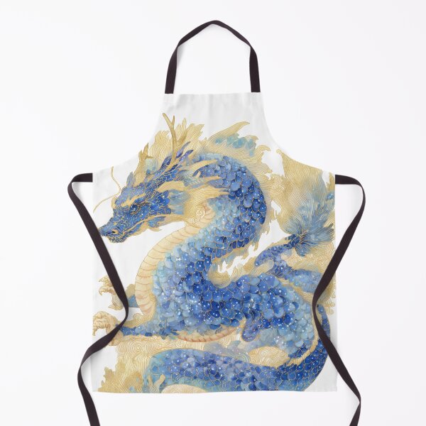 Item preview, Sapphire Gemstone Dragon – Blue & Gold designed and sold by BlissxPals.