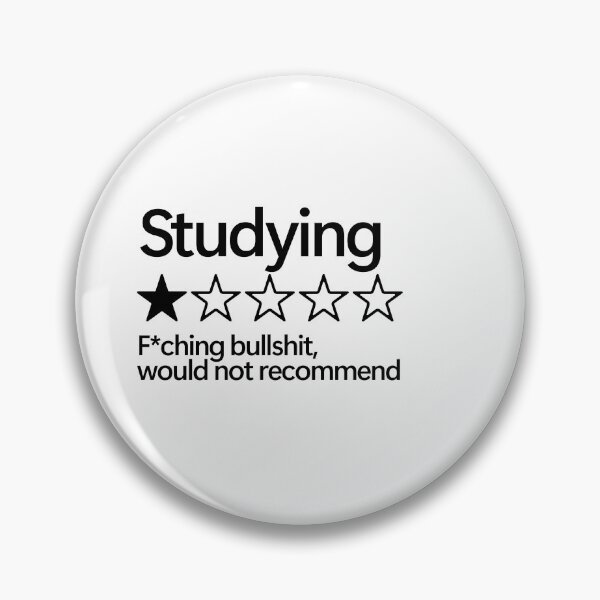 Item preview, Studying Would Not Recommend designed and sold by shitpostee.