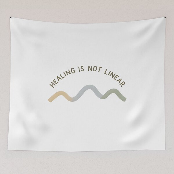 Item preview, mental health therapist Healing is not linear designed and sold by Uglyandcute.