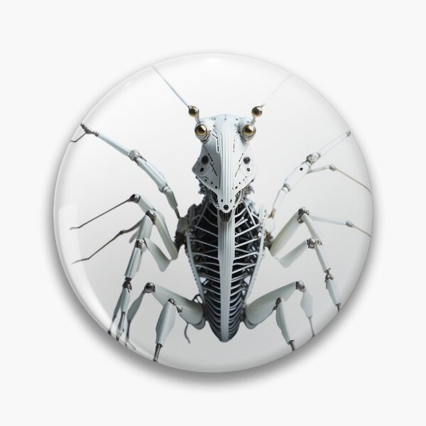 Item preview, Nano Cricket – Robotic Grasshopper Design – Futuristic Insect Art designed and sold by Vibranta Studio.