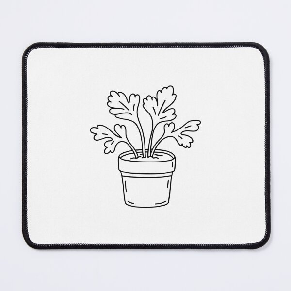 Item preview, parsley growing in a small garden pot designed and sold by rasagamastore.