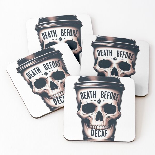 Item preview, Death Before Decaffeine – Bold Coffee Lover designed and sold by Italy-Shop.