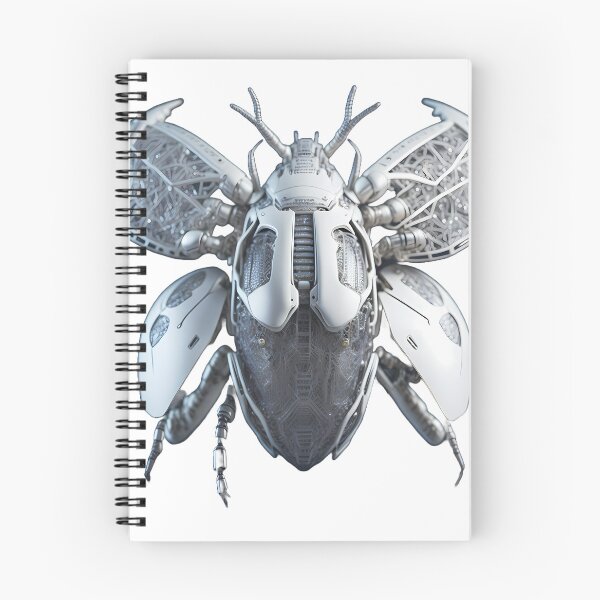 Item preview, Cyber Beetle – Robotic Beetle Art – Mech Insect Sticker or Print designed and sold by Vibranta Studio.