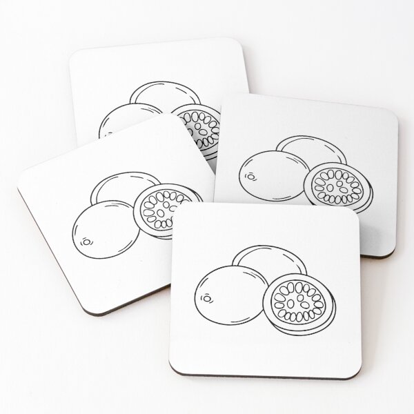 Item preview, sliced passionfruit revealing its juicy seeds designed and sold by rasagamastore.