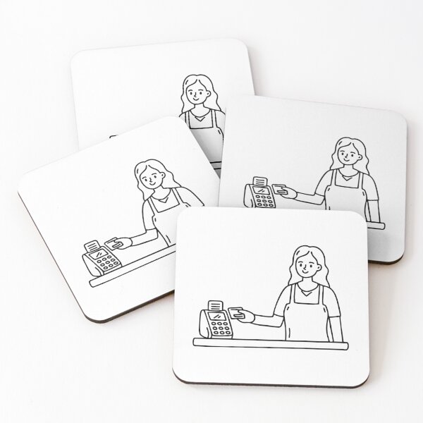 Item preview, customer inserting a card into a POS machine designed and sold by rasagamastore.